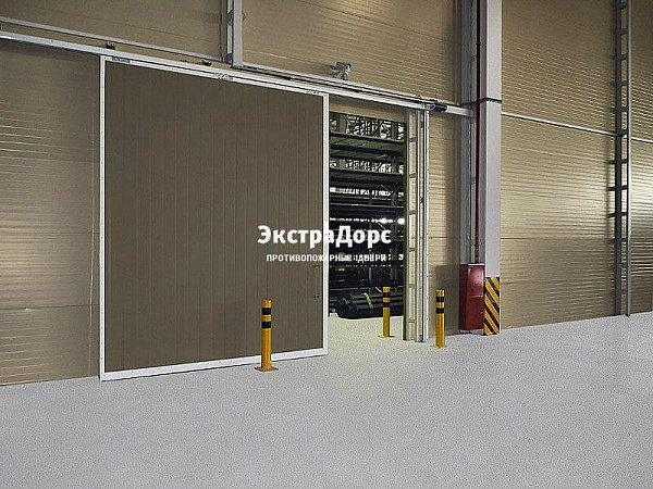 Противопожарные автоматические ворота коричневые в Орехово зуево  купить